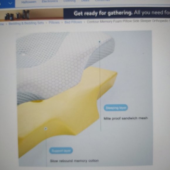 Contour memory foam pillow - Picture 2 of 10